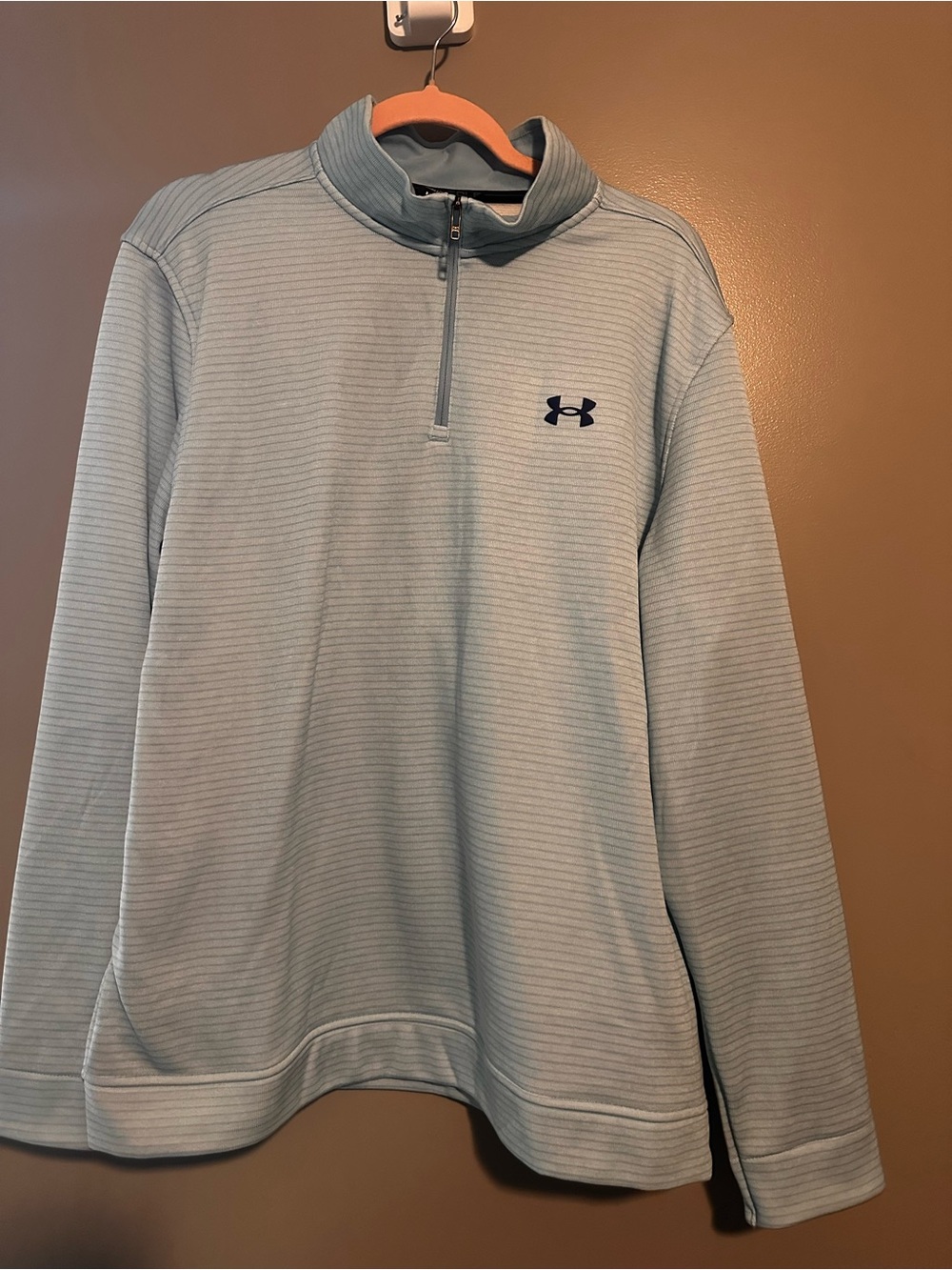 Under Armour Men's Light Blue Zip-Front Pullover